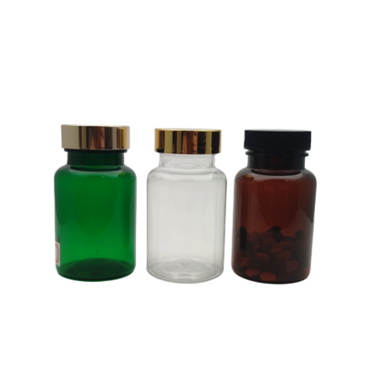 120ml 4oz,Factory supplied PET capsule bottles, pill bottles, gold caps