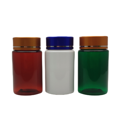 60ml Factory supplied PET capsule bottles &nbsp;pill bottles directly gold lids